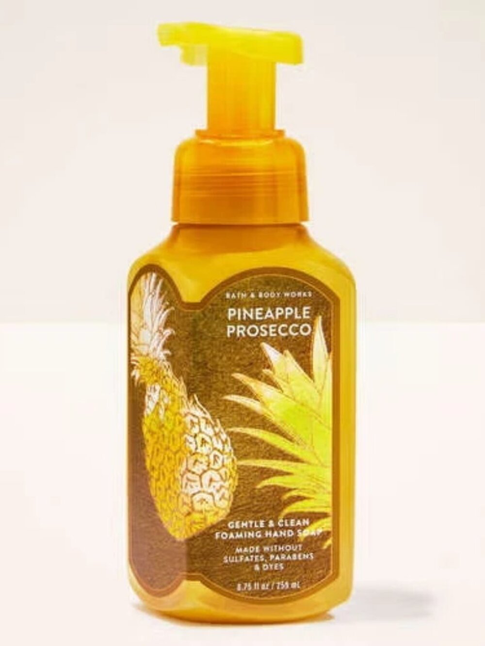 NEW BATH & BODY WORKS PINEAPPLE PROSECCO GENTLE & CLEAN FOAMING HAND SOAP